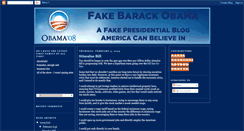 Desktop Screenshot of fake-barack.blogspot.com