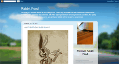 Desktop Screenshot of naturalrabbitfood.blogspot.com