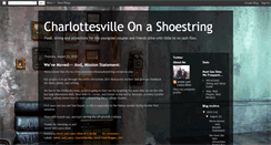 Desktop Screenshot of charlottesvilleonashoestring.blogspot.com