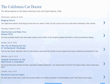 Tablet Screenshot of californiacatdoctor.blogspot.com