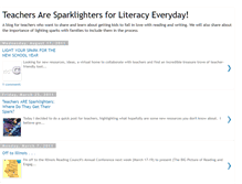 Tablet Screenshot of lightthesparkofliteracy.blogspot.com