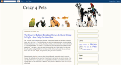 Desktop Screenshot of crazy4pets-info.blogspot.com