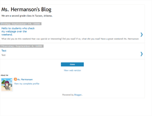 Tablet Screenshot of mshermansonsblog.blogspot.com