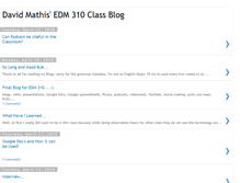 Tablet Screenshot of davidmathisedm310.blogspot.com
