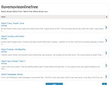 Tablet Screenshot of ilovemovieonlinefree.blogspot.com