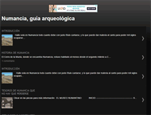 Tablet Screenshot of numancia-guia-arqueologica.blogspot.com
