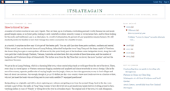 Desktop Screenshot of itslateagain.blogspot.com