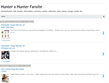 Tablet Screenshot of hunterxhunterfansite.blogspot.com