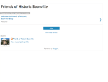 Tablet Screenshot of friendsofhistoricboonville.blogspot.com