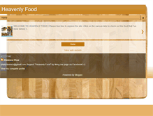 Tablet Screenshot of iloveheavenlyfood.blogspot.com