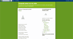 Desktop Screenshot of creandoamorenmicielo.blogspot.com