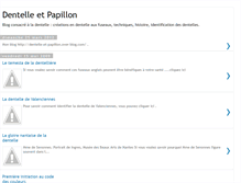 Tablet Screenshot of dentelleetpapillon.blogspot.com