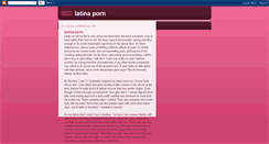 Desktop Screenshot of latina-porn.blogspot.com