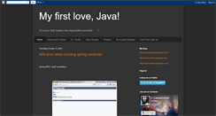 Desktop Screenshot of myfirstlovejava.blogspot.com