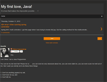 Tablet Screenshot of myfirstlovejava.blogspot.com