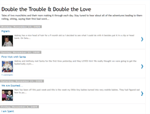 Tablet Screenshot of doubletroubleandlove.blogspot.com