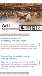 Mobile Screenshot of entertainment-and-arts.blogspot.com