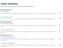 Tablet Screenshot of loker-indonesia.blogspot.com