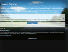 Tablet Screenshot of naturalcamping.blogspot.com