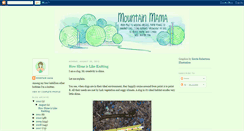 Desktop Screenshot of mountainmamaknits.blogspot.com