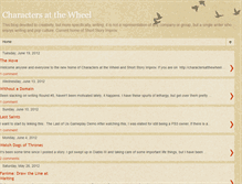 Tablet Screenshot of charactersatthewheel.blogspot.com