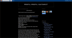 Desktop Screenshot of guitarist-profile.blogspot.com