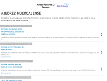 Tablet Screenshot of ajedrezhuercalense.blogspot.com