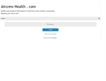 Tablet Screenshot of aircrewhealth.blogspot.com