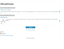 Tablet Screenshot of ethcathinone.blogspot.com