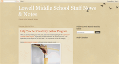 Desktop Screenshot of lowellmiddlestaff.blogspot.com