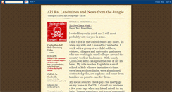 Desktop Screenshot of landmine-relief-fund.blogspot.com