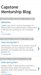Mobile Screenshot of capstonementorshipblog.blogspot.com