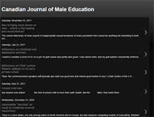 Tablet Screenshot of canadianjournalofmaleeducation.blogspot.com