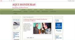 Desktop Screenshot of noticiasaquihonduras.blogspot.com