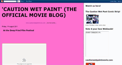 Desktop Screenshot of cautionwetpaintmovie.blogspot.com