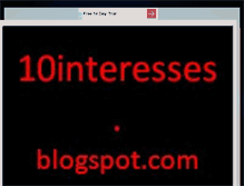 Tablet Screenshot of 10interesses.blogspot.com