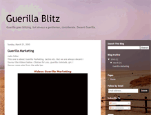 Tablet Screenshot of guerillablitz.blogspot.com