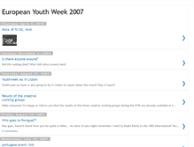 Tablet Screenshot of europeanyouthweek.blogspot.com