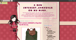 Desktop Screenshot of handbagsonmymind.blogspot.com