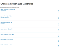 Tablet Screenshot of chansonsfolkloriquesespagnoles.blogspot.com