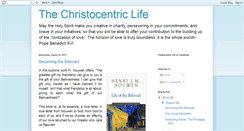 Desktop Screenshot of christocentriclife.blogspot.com
