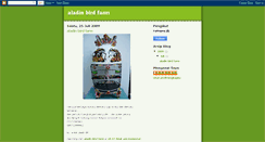 Desktop Screenshot of aladinbirdfarm.blogspot.com