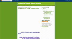 Desktop Screenshot of conservacionforestal.blogspot.com