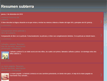 Tablet Screenshot of cuentosbajotierra2010.blogspot.com