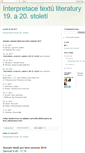 Mobile Screenshot of interpretaceliteratury.blogspot.com