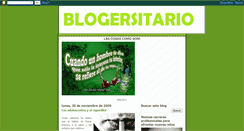 Desktop Screenshot of blogersitario.blogspot.com