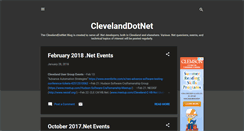 Desktop Screenshot of clevelanddotnet.blogspot.com