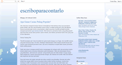 Desktop Screenshot of escriboparacontarlo.blogspot.com