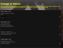Tablet Screenshot of homageofreason.blogspot.com