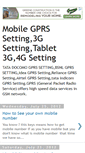 Mobile Screenshot of mobilegprssetting.blogspot.com